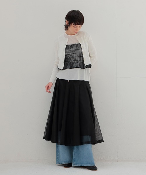 ODAKHA（オダカ）の「ODAKHA / specter tube top(スペクターチューブトップ OH25SS-WG02A)（チューブトップ・レディース・ブラック・38）」の7枚目の写真