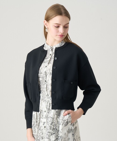 今期ANAYI アナイ サマースムースブルゾン ブラック 黒 2025年新作 セール】サマースムースブルゾン（ブルゾン）｜ANAYI（アナイ）の