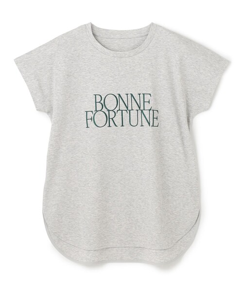 UNFILO（アンフィーロ）の「【新色追加】BEAUTY FORM-Tコットン ロゴフレンチT（Tシャツ/カットソー・レディース・グレー系1/ホワイト系2/ホワイト系1/ライトグレー系1/ベージュ系1/ネイビー系1/ダークブラウン系3/ライトグレー系2/ホワイト系3/ブラック系2・SMALL/MEDIUM/LARGE）」の6枚目の写真