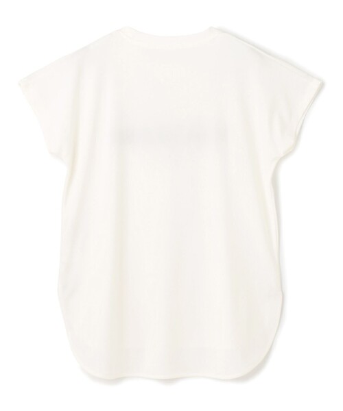UNFILO（アンフィーロ）の「【新色追加】BEAUTY FORM-Tコットン ロゴフレンチT（Tシャツ/カットソー・レディース・グレー系1/ホワイト系2/ホワイト系1/ライトグレー系1/ベージュ系1/ネイビー系1/ダークブラウン系3/ライトグレー系2/ホワイト系3/ブラック系2・SMALL/MEDIUM/LARGE）」の17枚目の写真