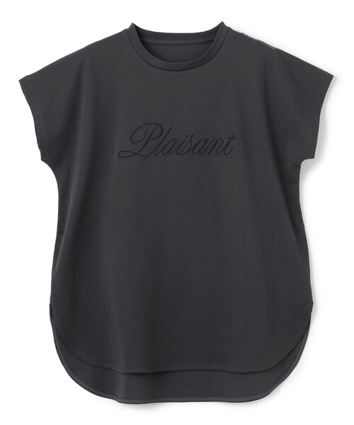 UNFILO（アンフィーロ）の「【新色追加】BEAUTY FORM-Tコットン ロゴフレンチT（Tシャツ/カットソー・レディース・グレー系1/ホワイト系2/ホワイト系1/ライトグレー系1/ベージュ系1/ネイビー系1/ダークブラウン系3/ライトグレー系2/ホワイト系3/ブラック系2・SMALL/MEDIUM/LARGE）」の18枚目の写真