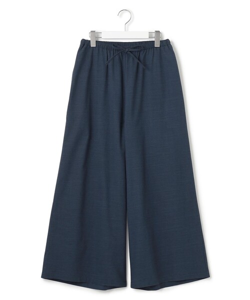 J.PRESS YORK STREET(ジェイプレスヨークストリート)の「【WOMEN】リネンライクリラックス ワイドパンツ(その他パンツ・レディース・グレー系/ライトグリーン系/ネイビー系/ダルブルー系/ブラック系3・F)」の4枚目の写真