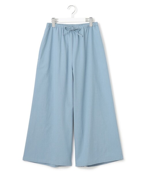 J.PRESS YORK STREET(ジェイプレスヨークストリート)の「【WOMEN】リネンライクリラックス ワイドパンツ(その他パンツ・レディース・グレー系/ライトグリーン系/ネイビー系/ダルブルー系/ブラック系3・F)」の5枚目の写真