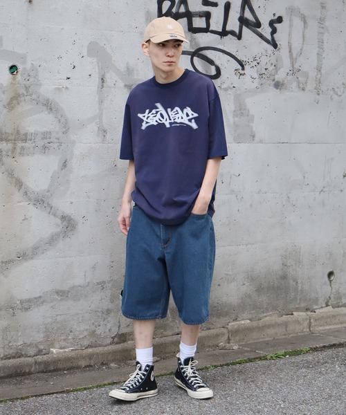 FIRST DOWN（ファーストダウン）の「【FIRST DOWN/ファーストダウン】BAGGY FIT SHORT JEAN/ バギーフィット ショートジーン（デニムパンツ・メンズ・ネイビー/ライトブルー/ブラック・XL/L/M）」の14枚目の写真