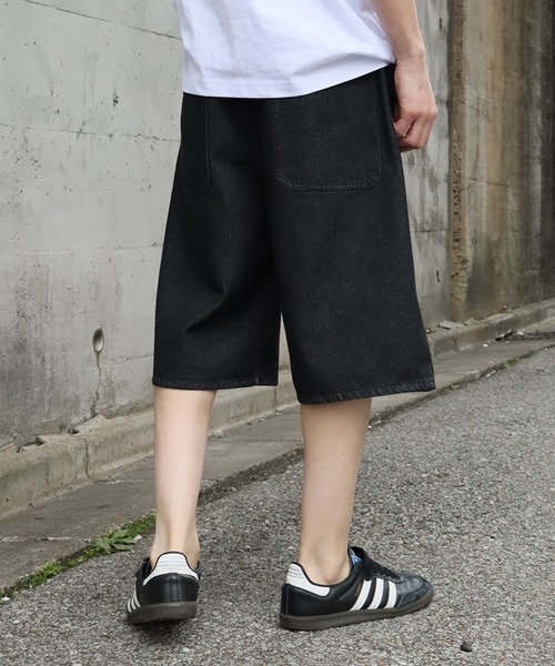 FIRST DOWN（ファーストダウン）の「【FIRST DOWN/ファーストダウン】BAGGY FIT SHORT JEAN/ バギーフィット ショートジーン（デニムパンツ・メンズ・ネイビー/ライトブルー/ブラック・XL/L/M）」の9枚目の写真
