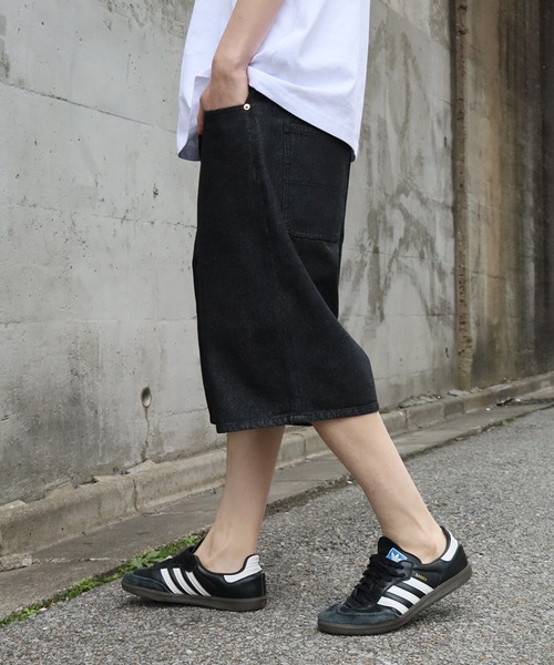 FIRST DOWN（ファーストダウン）の「【FIRST DOWN/ファーストダウン】BAGGY FIT SHORT JEAN/ バギーフィット ショートジーン（デニムパンツ・メンズ・ネイビー/ライトブルー/ブラック・XL/L/M）」の8枚目の写真