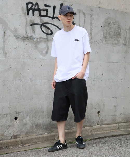 FIRST DOWN（ファーストダウン）の「【FIRST DOWN/ファーストダウン】BAGGY FIT SHORT JEAN/ バギーフィット ショートジーン（デニムパンツ・メンズ・ネイビー/ライトブルー/ブラック・XL/L/M）」の10枚目の写真