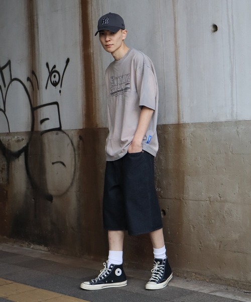 FIRST DOWN（ファーストダウン）の「【FIRST DOWN/ファーストダウン】BAGGY FIT SHORT JEAN/ バギーフィット ショートジーン（デニムパンツ・メンズ・ネイビー/ライトブルー/ブラック・XL/L/M）」の18枚目の写真