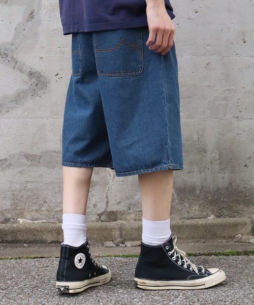 FIRST DOWN（ファーストダウン）の「【FIRST DOWN/ファーストダウン】BAGGY FIT SHORT JEAN/ バギーフィット ショートジーン（デニムパンツ・メンズ・ネイビー/ライトブルー/ブラック・XL/L/M）」の13枚目の写真