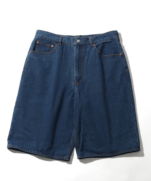 FIRST DOWN（ファーストダウン）の「【FIRST DOWN/ファーストダウン】BAGGY FIT SHORT JEAN/ バギーフィット ショートジーン（デニムパンツ・メンズ・ネイビー/ライトブルー/ブラック・XL/L/M）」の5枚目の写真