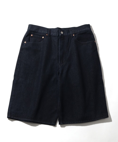 FIRST DOWN（ファーストダウン）の「【FIRST DOWN/ファーストダウン】BAGGY FIT SHORT JEAN/ バギーフィット ショートジーン（デニムパンツ・メンズ・ネイビー/ライトブルー/ブラック・XL/L/M）」の6枚目の写真