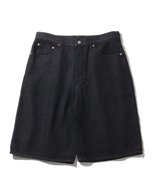FIRST DOWN（ファーストダウン）の「【FIRST DOWN/ファーストダウン】BAGGY FIT SHORT JEAN/ バギーフィット ショートジーン（デニムパンツ・メンズ・ネイビー/ライトブルー/ブラック・XL/L/M）」の4枚目の写真