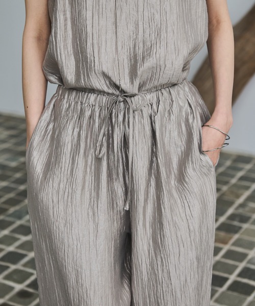 AIC.（エーアイシー）の「ビンテージサテンイージーパンツ/セットアップ可能（その他パンツ・レディース・グレイッシュベージュ/ネイビー・FREE）」の22枚目の写真