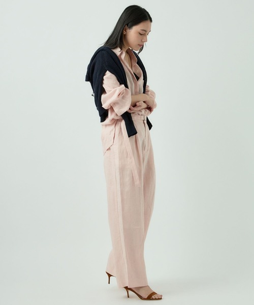 Chaos(カオス)の「Chaos(カオス)/カルーラリネンパンツ ◆セットアップ可◆(その他パンツ・レディース・ピンク/ブラウン・FREE)」の4枚目の写真