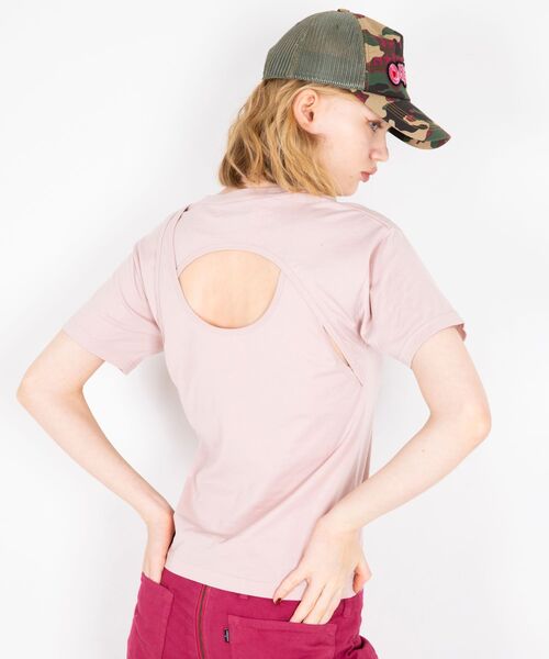 HYSTERIC GLAMOUR ビーチスタイル Tシャツ ピンク FREE HYSTERIC GLAMOUR ヒステリックグラマー Tシャツ サイズ:S