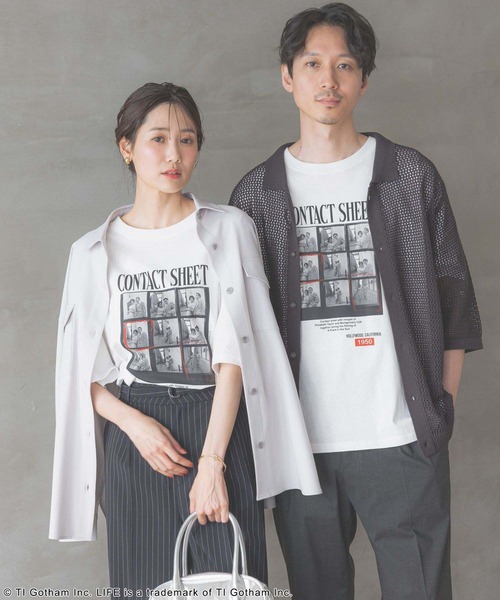 GLOBAL WORK（グローバルワーク）の「LIFE PICTURE COLLECTION＊プリントT半袖/329188（Tシャツ/カットソー・レディース・オフホワイト/ホワイト系その他6/ホワイト系その他7・MEDIUM/X-LARGE）」の2枚目の写真