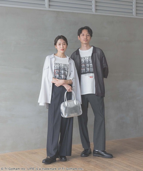 GLOBAL WORK（グローバルワーク）の「LIFE PICTURE COLLECTION＊プリントT半袖/329188（Tシャツ/カットソー・レディース・オフホワイト/ホワイト系その他6/ホワイト系その他7・MEDIUM/X-LARGE）」の5枚目の写真