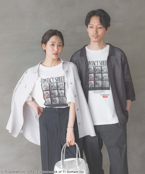 GLOBAL WORK（グローバルワーク）の「LIFE PICTURE COLLECTION＊プリントT半袖/329188（Tシャツ/カットソー・レディース・オフホワイト/ホワイト系その他6/ホワイト系その他7・MEDIUM/X-LARGE）」の7枚目の写真