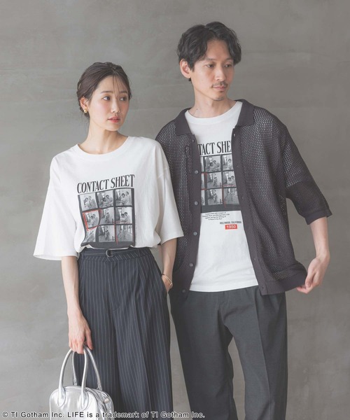 GLOBAL WORK（グローバルワーク）の「LIFE PICTURE COLLECTION＊プリントT半袖/329188（Tシャツ/カットソー・レディース・オフホワイト/ホワイト系その他6/ホワイト系その他7・MEDIUM/X-LARGE）」の8枚目の写真