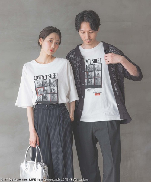 GLOBAL WORK（グローバルワーク）の「LIFE PICTURE COLLECTION＊プリントT半袖/329188（Tシャツ/カットソー・レディース・オフホワイト/ホワイト系その他6/ホワイト系その他7・MEDIUM/X-LARGE）」の9枚目の写真