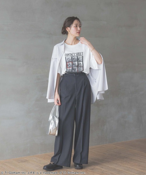 GLOBAL WORK（グローバルワーク）の「LIFE PICTURE COLLECTION＊プリントT半袖/329188（Tシャツ/カットソー・レディース・オフホワイト/ホワイト系その他6/ホワイト系その他7・MEDIUM/X-LARGE）」の13枚目の写真