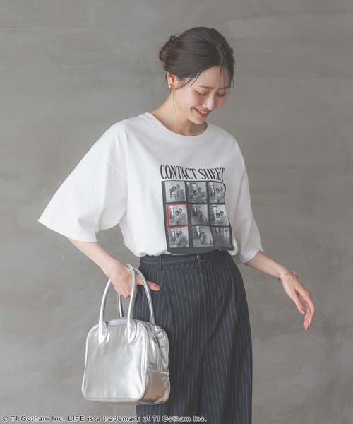 GLOBAL WORK（グローバルワーク）の「LIFE PICTURE COLLECTION＊プリントT半袖/329188（Tシャツ/カットソー・レディース・オフホワイト/ホワイト系その他6/ホワイト系その他7・MEDIUM/X-LARGE）」の19枚目の写真