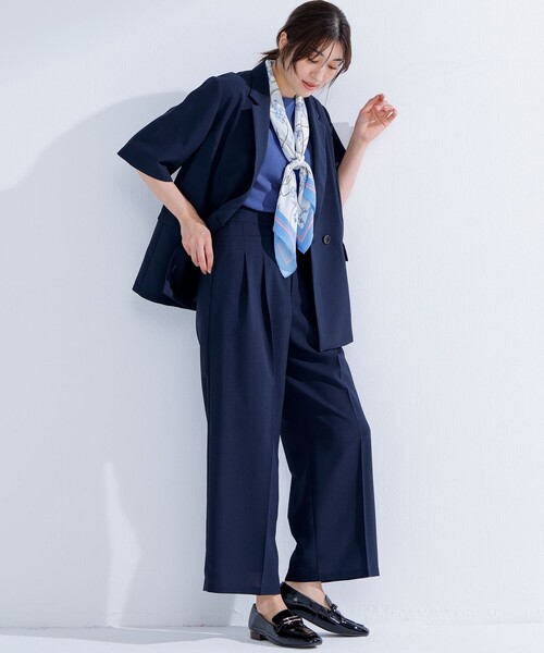 ANY SIS(エニィスィス)の「スイートクール ワイドパンツ(その他パンツ・レディース・ネイビー系/ベージュ系/黄土色系・4)」の3枚目の写真