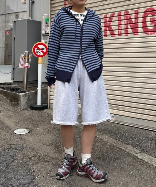 CIAOPANIC TYPY（チャオパニックティピー）の「【UNISEX】アソート柄スウェットハーフパンツ（その他パンツ・レディース・グレー/チャコールグレー/カーキ・MEDIUM/LARGE）」の12枚目の写真