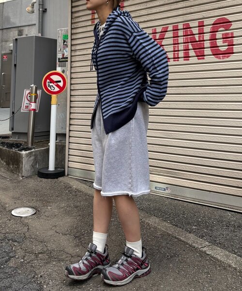 CIAOPANIC TYPY（チャオパニックティピー）の「【UNISEX】アソート柄スウェットハーフパンツ（その他パンツ・レディース・グレー/チャコールグレー/カーキ・MEDIUM/LARGE）」の13枚目の写真