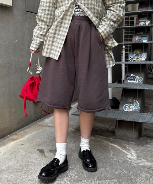 CIAOPANIC TYPY（チャオパニックティピー）の「【UNISEX】アソート柄スウェットハーフパンツ（その他パンツ・レディース・グレー/チャコールグレー/カーキ・MEDIUM/LARGE）」の19枚目の写真