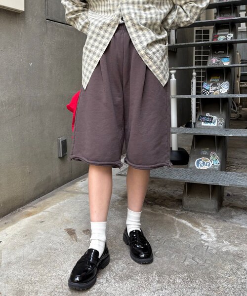 CIAOPANIC TYPY（チャオパニックティピー）の「【UNISEX】アソート柄スウェットハーフパンツ（その他パンツ・レディース・グレー/チャコールグレー/カーキ・MEDIUM/LARGE）」の20枚目の写真