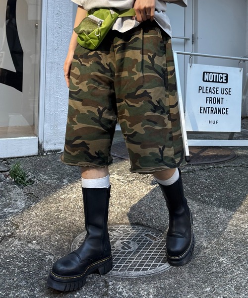 CIAOPANIC TYPY（チャオパニックティピー）の「【UNISEX】アソート柄スウェットハーフパンツ（その他パンツ・レディース・グレー/チャコールグレー/カーキ・MEDIUM/LARGE）」の3枚目の写真