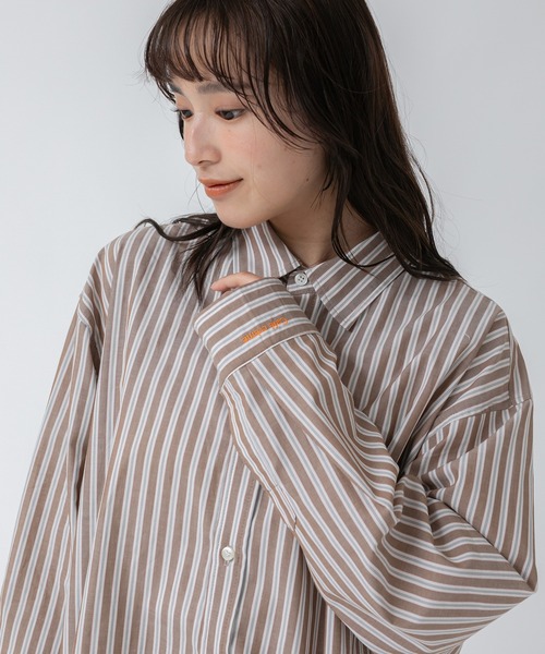 セール】【original】刺繍入りオーバーサイズアソートシャツ