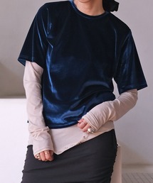AKTE | ベロアTシャツ(Tシャツ/カットソー)