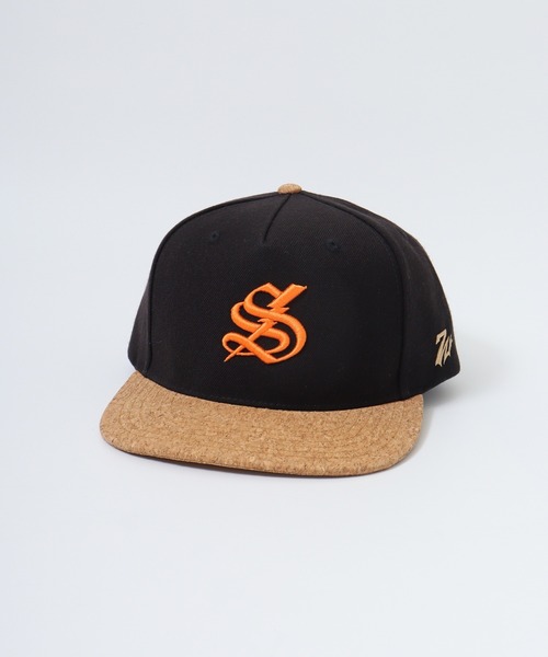 7Union(セブンユニオン)の「7UNION CORKS THUNDER LOGO SNAP コルク&デニム 5パネルキャップ(キャップ・メンズ・インディゴブルー/ブラック・FREE)」の4枚目の写真