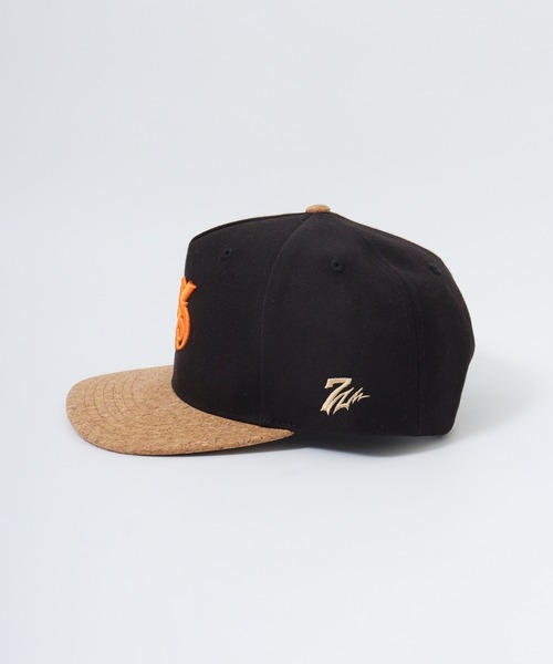 7Union(セブンユニオン)の「7UNION CORKS THUNDER LOGO SNAP コルク&デニム 5パネルキャップ(キャップ・メンズ・インディゴブルー/ブラック・FREE)」の6枚目の写真