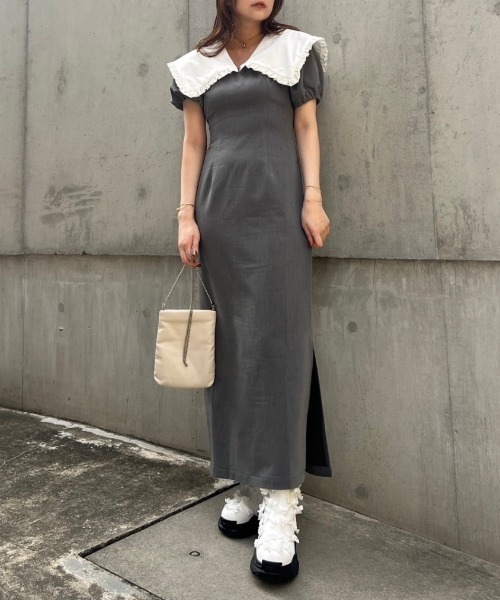 HONEY MI HONEY(ハニーミーハニー)の「ribbon knit socks boots(ブーツ・レディース・ホワイト/ブラック/ホワイト×ブラック・MEDIUM/LARGE/SMALL)」の19枚目の写真