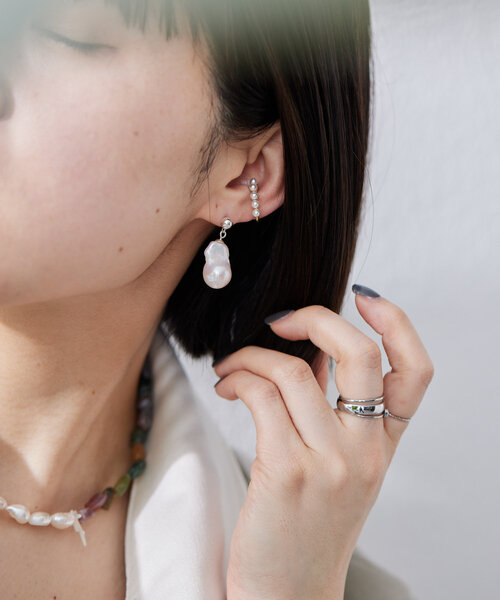 ripmon パールピアス 13mm 白蝶バロックパール ピアス – Bon Magique
