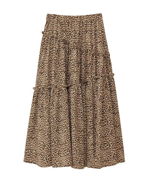 Candy Stripper（キャンディストリッパー）の「ANIMAL TIERED スカート（スカート・レディース・オフホワイト/ベージュ・FREE）」の12枚目の写真