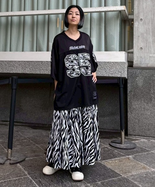 Candy Stripper（キャンディストリッパー）の「ANIMAL TIERED スカート（スカート・レディース・オフホワイト/ベージュ・FREE）」の7枚目の写真