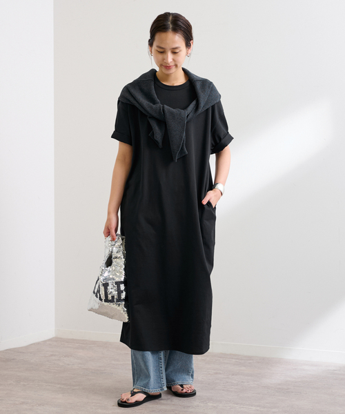 FRAMeWORK(フレームワーク)の「T-SHIRTドレス(ワンピース・レディース・ブラック/ブラウン・36/38)」の10枚目の写真