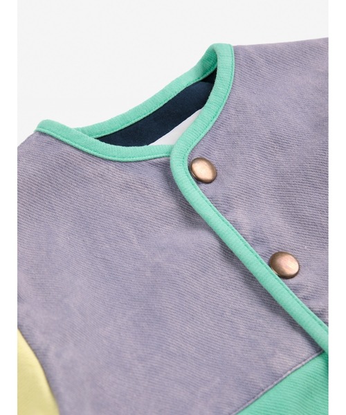 BOBO CHOSES(ボボショーズ)の「Color block woven jacket(ノーカラージャケット・キッズ・マルチ・24MONTH/18MONTH/12MONTH/9MONTH/6MONTH)」の3枚目の写真