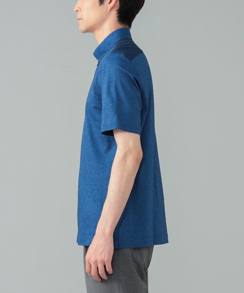 BRILLA per il gusto（ブリッラペルイルグースト）の「【別注】GUY ROVER / ボタンダウン カノコ メランジ ポロシャツ（ポロシャツ・メンズ・インディゴブルー/ブラウン系その他4・L/M/S/XS/XL）」の15枚目の写真