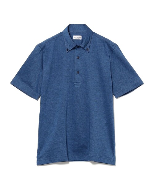 BRILLA per il gusto（ブリッラペルイルグースト）の「【別注】GUY ROVER / ボタンダウン カノコ メランジ ポロシャツ（ポロシャツ・メンズ・インディゴブルー/ブラウン系その他4・L/M/S/XS/XL）」の17枚目の写真