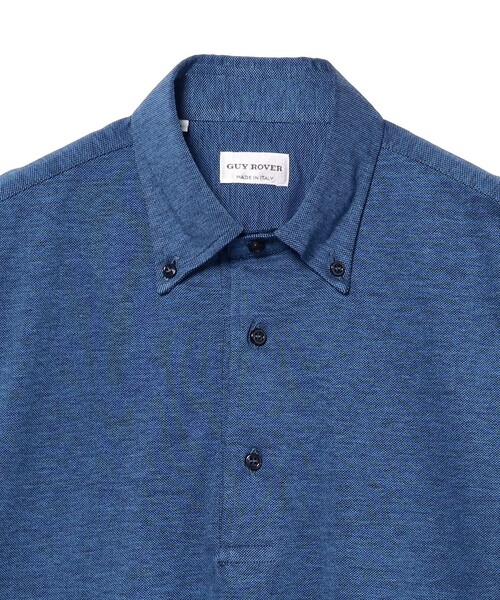 BRILLA per il gusto（ブリッラペルイルグースト）の「【別注】GUY ROVER / ボタンダウン カノコ メランジ ポロシャツ（ポロシャツ・メンズ・インディゴブルー/ブラウン系その他4・L/M/S/XS/XL）」の18枚目の写真