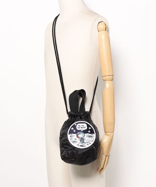 HOUSTON(ヒューストン)の「HOUSTON / PEANUTS EFFECT BAG(FLYING ACE/ASTRONATS) / 6886/6887(ショルダーバッグ・レディース・ベージュ系その他/ベージュ/ブラック/ブラック系その他・ONESIZE)」の8枚目の写真