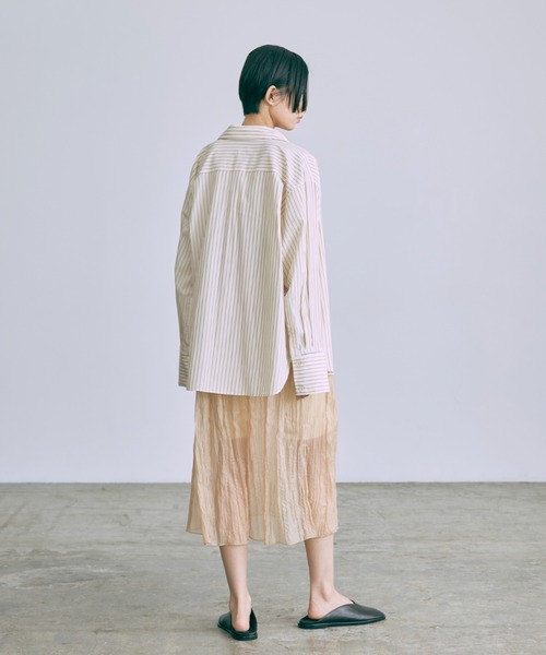 EN NEUME（エンノイム）の「Stripe Over Shirts（シャツ/ブラウス・レディース・ベージュ/ブルー/グリーン・FREE）」の22枚目の写真