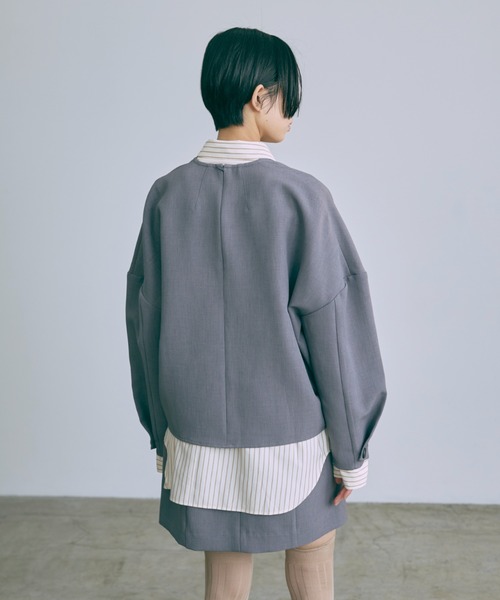 EN NEUME（エンノイム）の「Stripe Over Shirts（シャツ/ブラウス・レディース・ベージュ/ブルー/グリーン・FREE）」の18枚目の写真