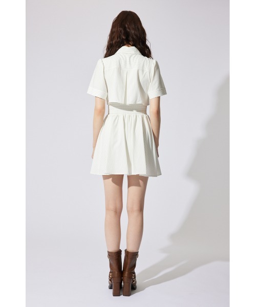 rienda（リエンダ）の「バストフレアミニワンピース 秋服（ワンピース・レディース・ライトブルー/ブラック/ベージュ系その他/ホワイト系その他・SMALL/MEDIUM）」の9枚目の写真