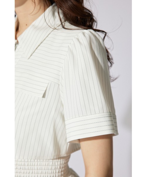 【タグ付き・新品未使用品】rienda バストフレアミニワンピース rienda | 【岡崎紗絵さん着用アイテム】バストフレアミニ